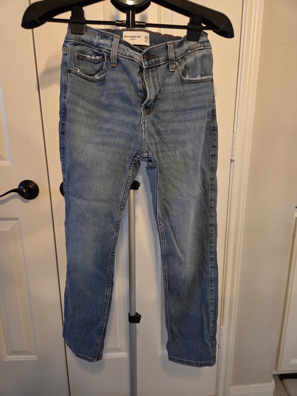 abercrombie kids light blue straight jeans